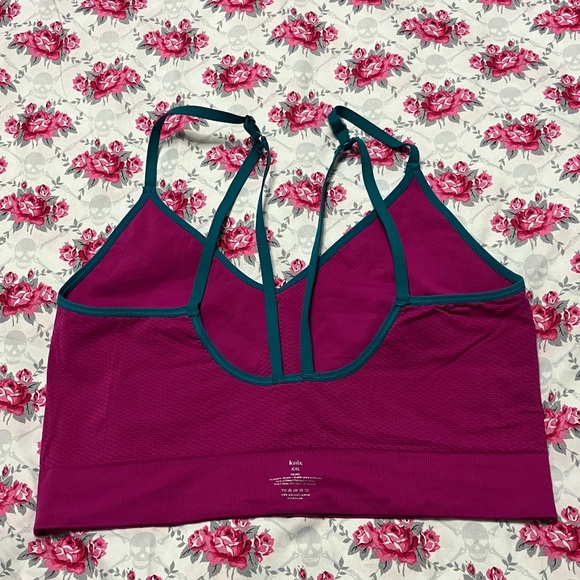 Knix Longevity Sports Bra Sz XXL Magenta/Teal - Picture 4 of 7